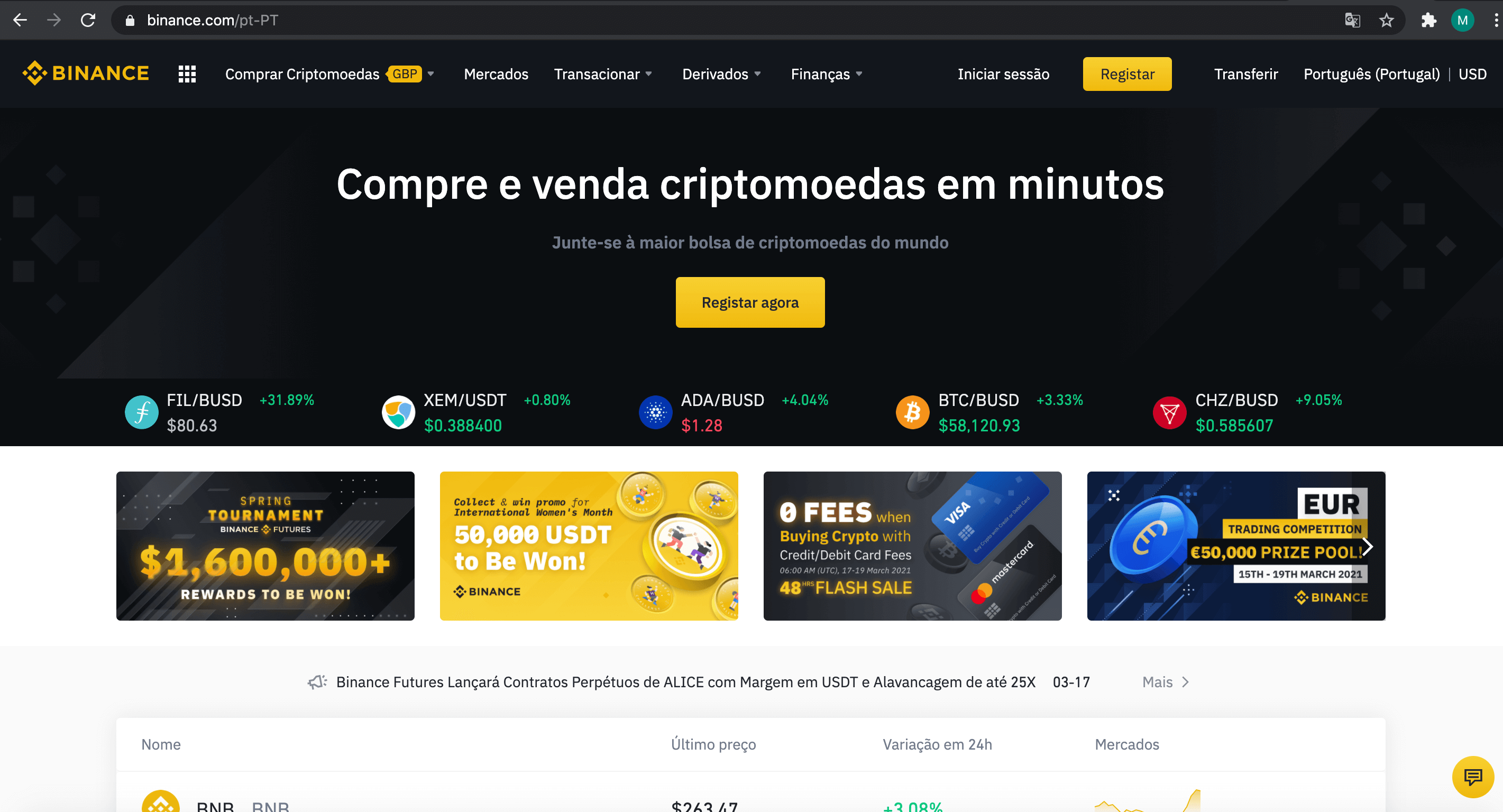 Corretora Binance